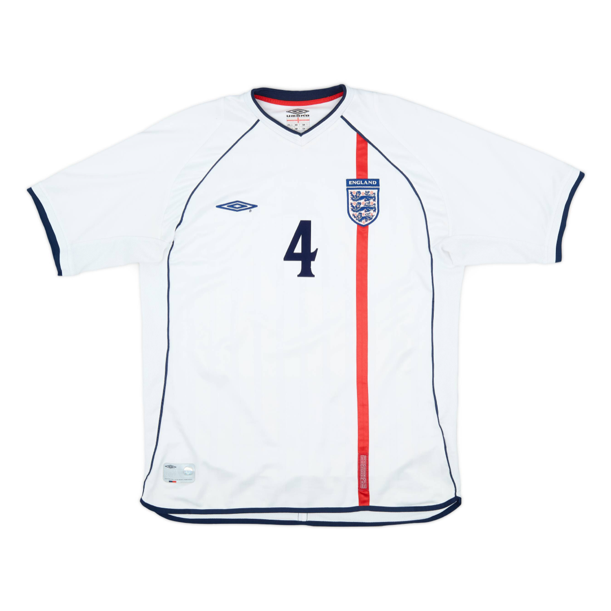 2002 England Domácí Dres