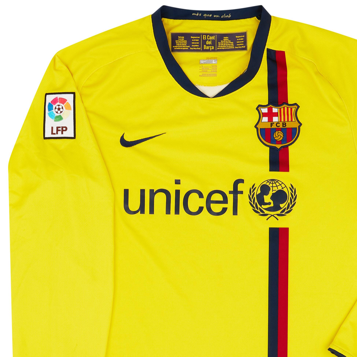 2008-09 FC Barcelona Dlouhý Rukáv Venkovní Dres
