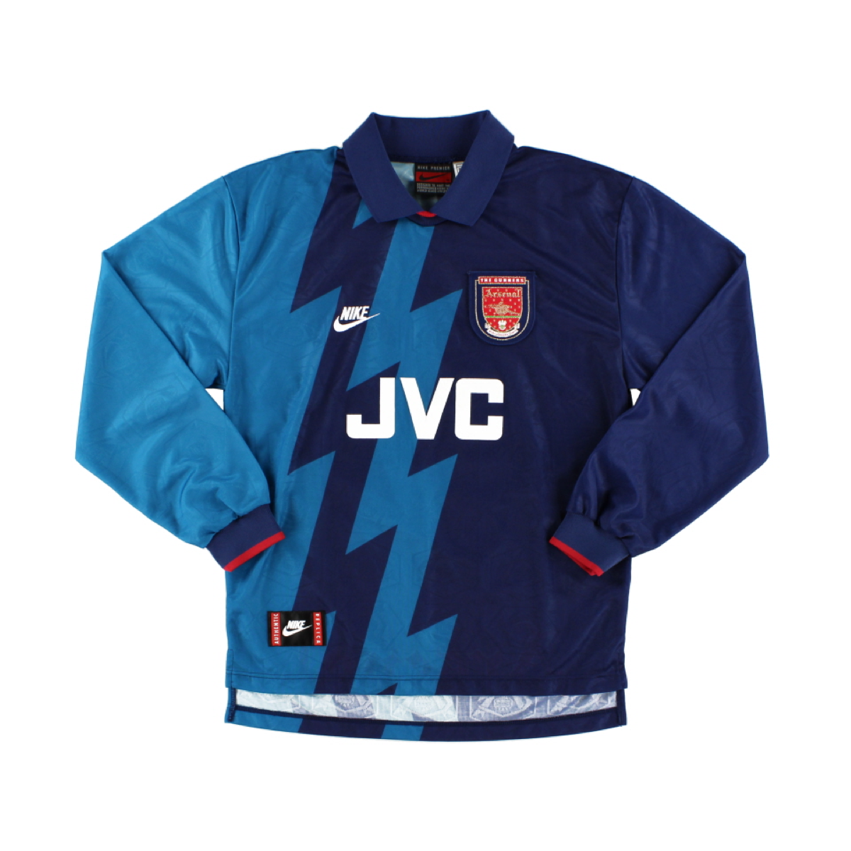 1995-96 Arsenal FC Dlouhý Rukáv Venkovní Dres