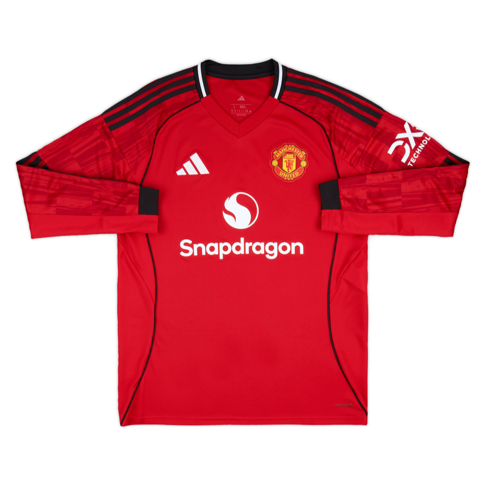 2025-26 Manchester United FC Home Shirt Long Sleeve