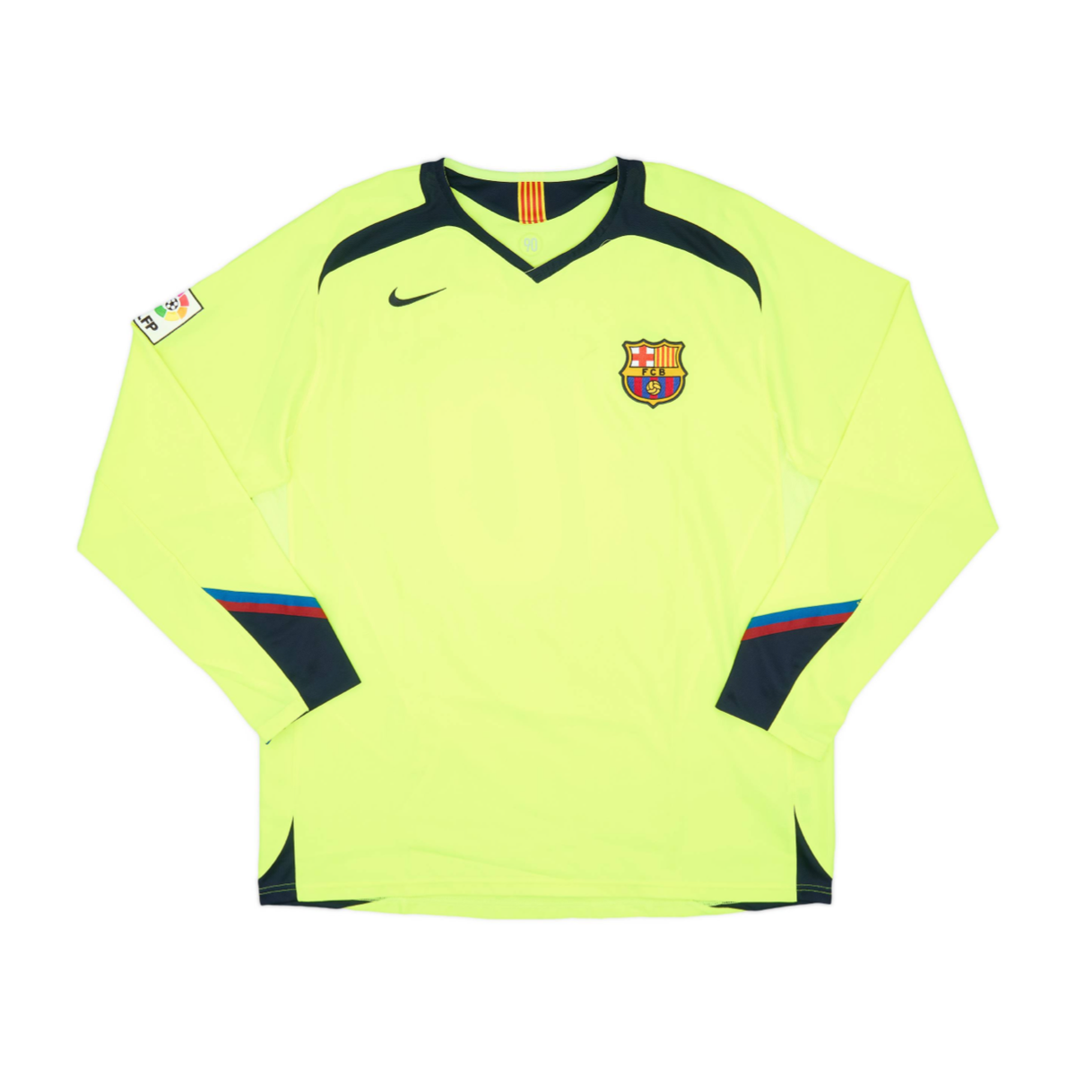 2005-06 FC Barcelona Dlouhý Rukáv Venkovní Dres