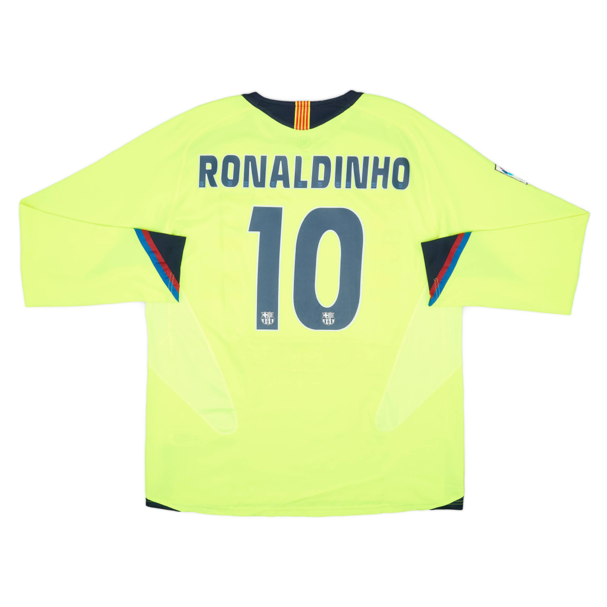 2005-06 FC Barcelona Dlouhý Rukáv Venkovní Dres