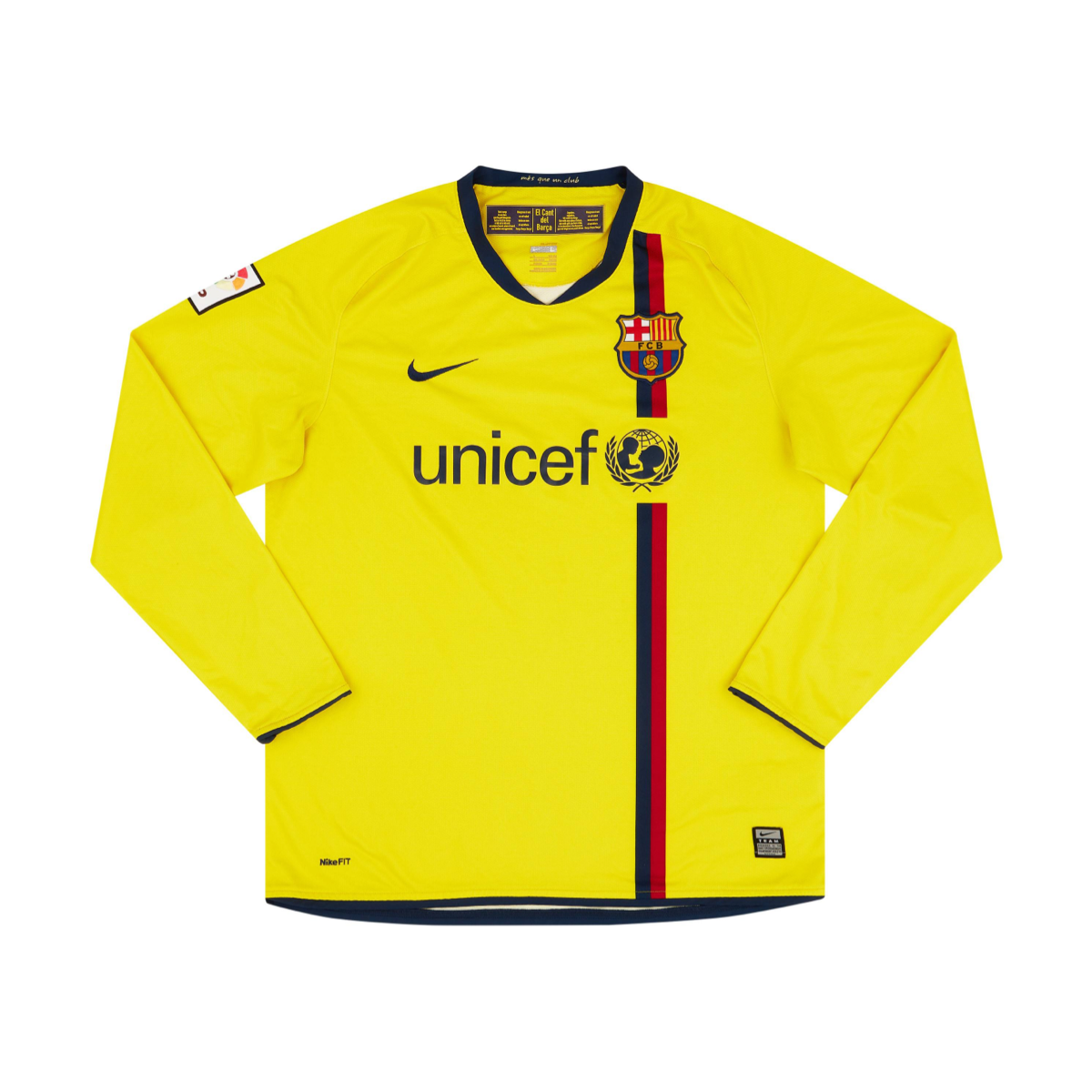 2008-09 FC Barcelona Dlouhý Rukáv Venkovní Dres