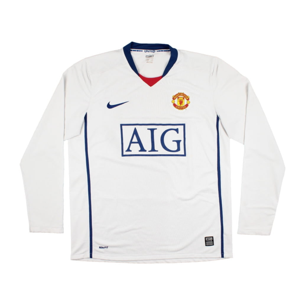 2008-09 Manchester United FC Dlouhý Rukáv Venkovní Dres