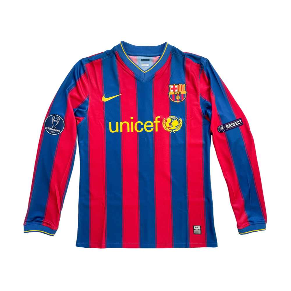2009-10 FC Barcelona Dlouhý Rukáv Domácí Dres