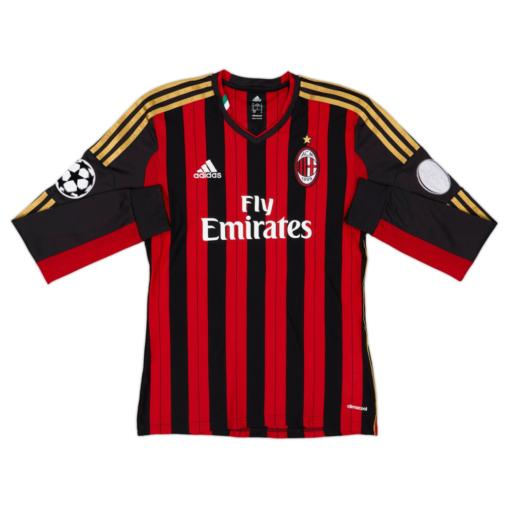 2013-14 AC Milan Dlouhý Rukáv Domácí Dres