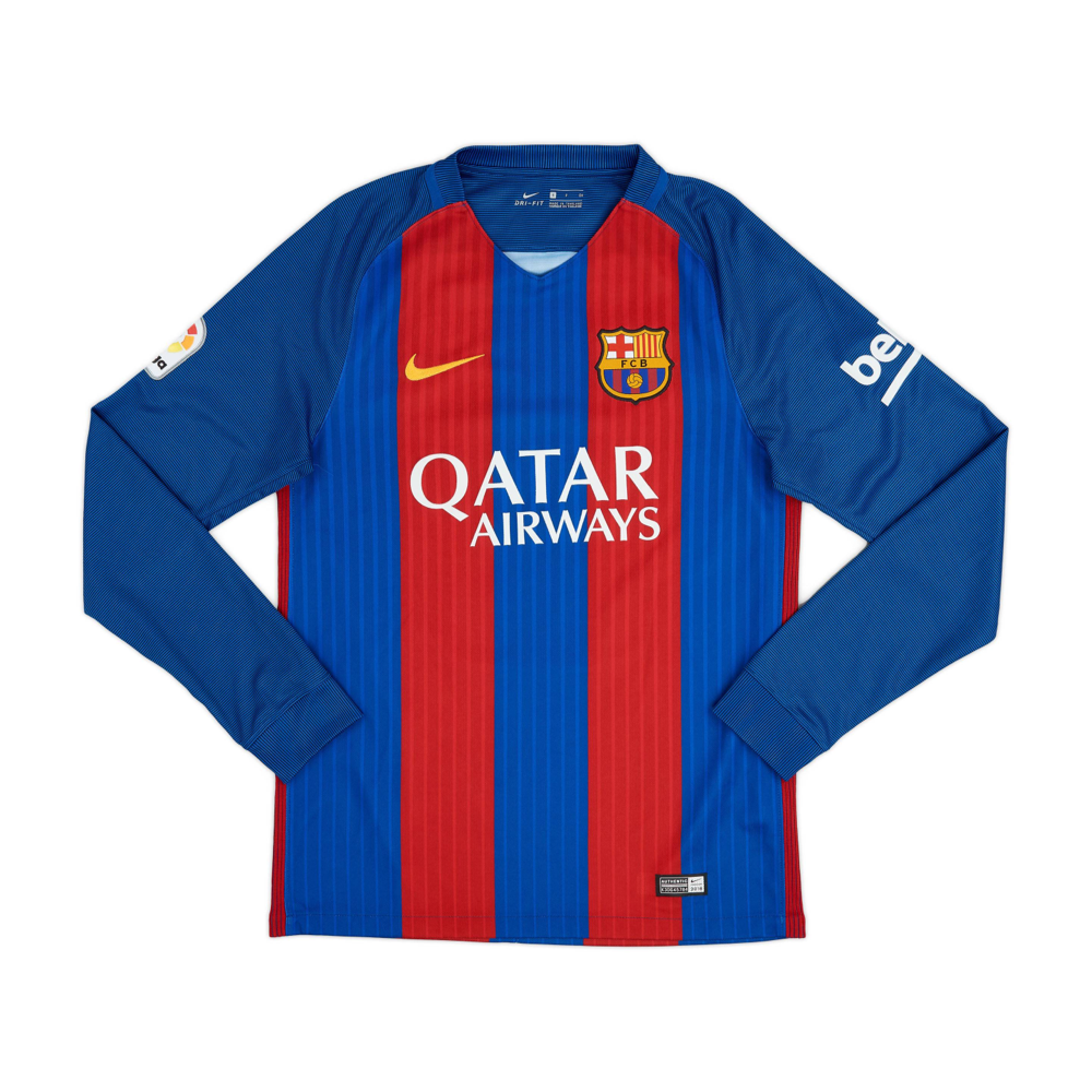 2016-17 FC Barcelona Lange Mouw Thuisshirt